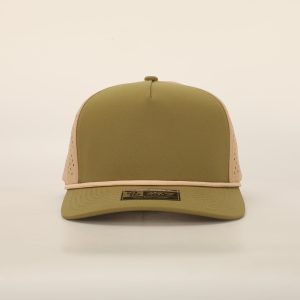 Green Tan 5 Panel With Rope