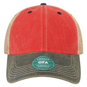 Scarlet Red Navy Khaki