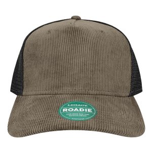 Dark Grey Corduroy Black