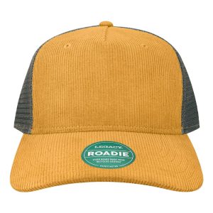 Mustard Corduroy Dark Grey